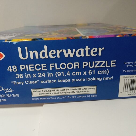 Melissa & Doug 48 Piece Floor Puzzle "Underwater" Aquatic Puzzle - Picture 3 of 8